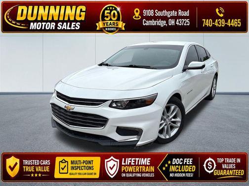 Summit White 2017 Chevrolet Malibu 1LT