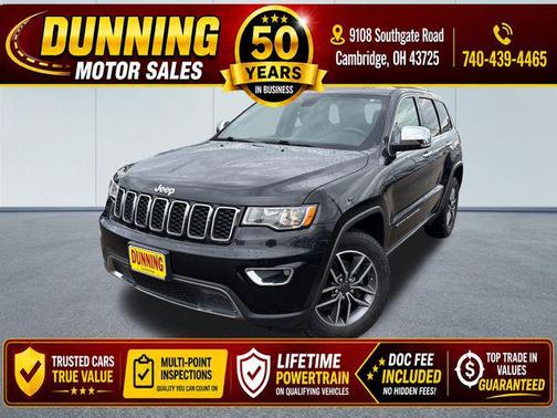 Diamond Black Crystal Pearlcoat 2020 Jeep Grand Cherokee Limited