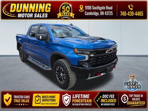 Glacier Blue Metallic 2022 Chevrolet Silverado 1500 ZR2