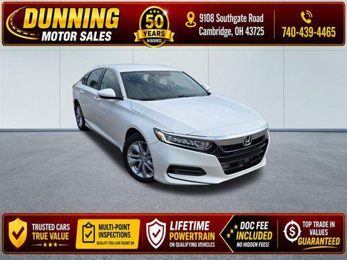 Platinum White Pearl 2020 Honda Accord LX 1.5T