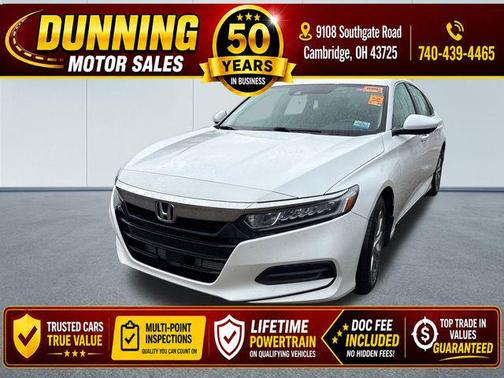 Platinum White Pearl 2020 Honda Accord LX 1.5T