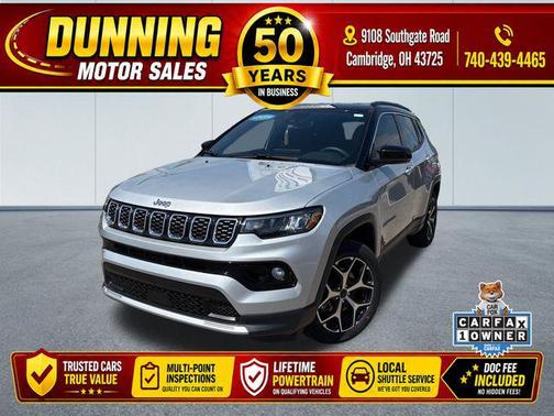 Silver Zynith Metallic Clearcoat 2025 Jeep Compass Limited