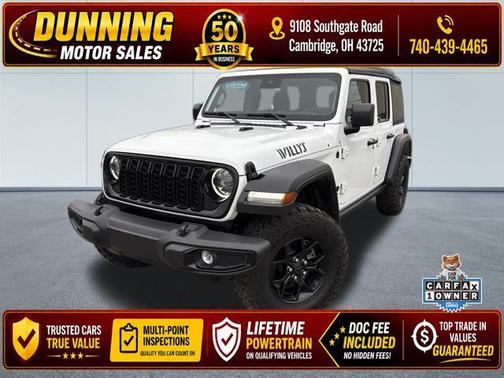 Bright White Clearcoat 2024 Jeep Wrangler Willys