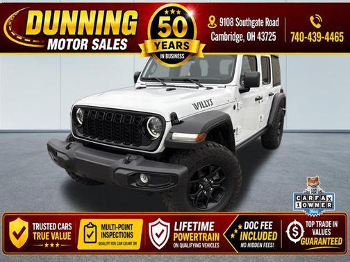 Bright White Clearcoat 2024 Jeep Wrangler Willys