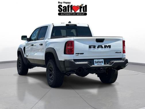 Bright White Clearcoat 2026 RAM 1500 RHO Crew Cab 4x4 5'7' Box