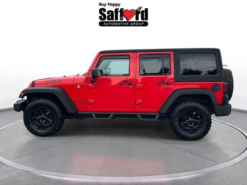 Firecracker Red Clearcoat 2017 Jeep Wrangler Unlimited Willy Wheeler 4x4