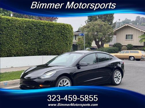 Solid Black 2022 Tesla Model 3 Standard Range