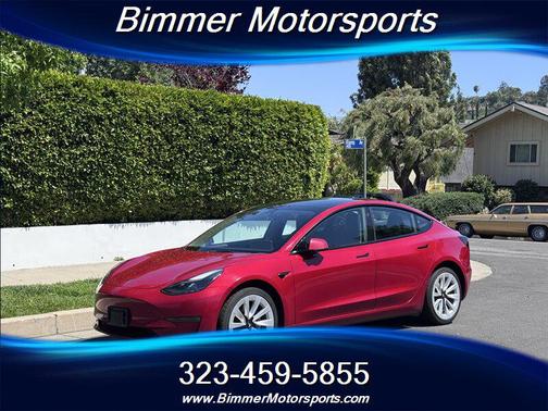 Red Multi-Coat 2022 Tesla Model 3 Long Range