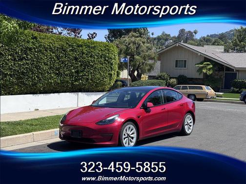 Red Multi-Coat 2022 Tesla Model 3 Long Range