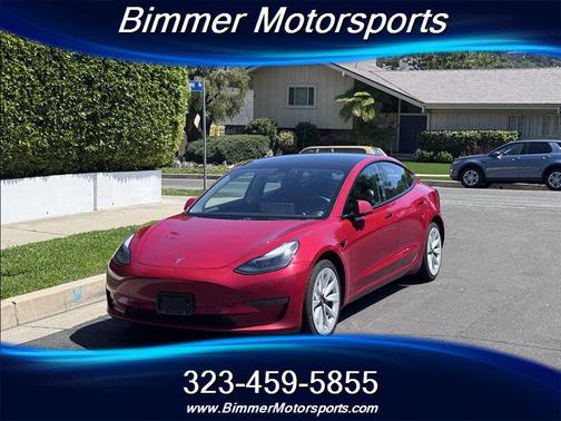 Red Multi-Coat 2022 Tesla Model 3 Long Range
