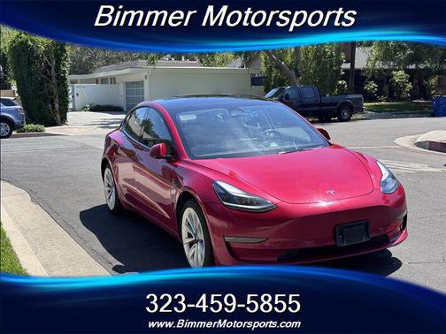 Red Multi-Coat 2022 Tesla Model 3 Long Range