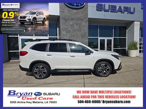 Crystal White Pearl 2025 Subaru Ascent Touring SUV