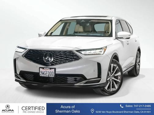 Platinum White Pearl 2025 Acura MDX