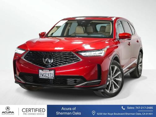 Performance Red Pearl 2025 Acura MDX
