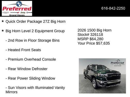 Serrano Red 2026 RAM 1500 Big Horn/Lone Star