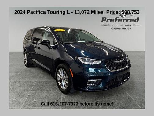 Fathom Blue Pearlcoat 2024 Chrysler Pacifica Touring-L
