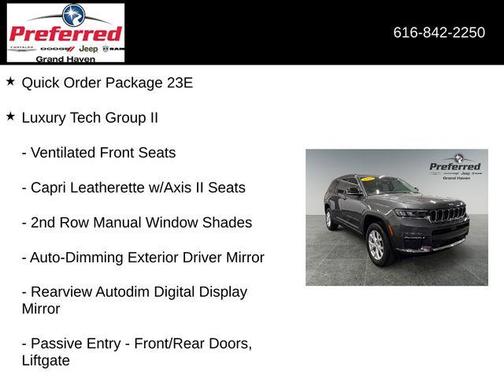 Metallic 2023 Jeep Grand Cherokee L Limited