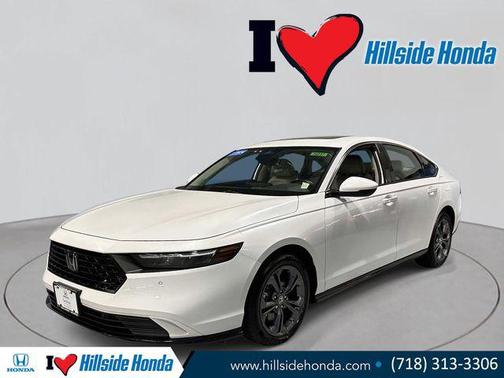 Platinum White Pearl 2024 Honda Accord Hybrid EX-L