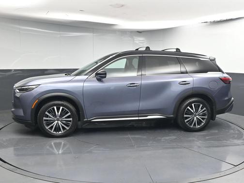 Moonbow Blue/Black Obsidian 2023 INFINITI QX60 AUTOGRAPH