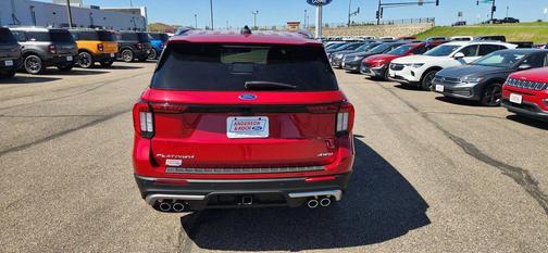 Rapid Red Metallic Tinted Clearcoat 2025 Ford Explorer Platinum