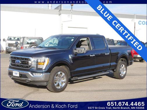 Antimatter Blue Metallic 2021 Ford F-150 XLT