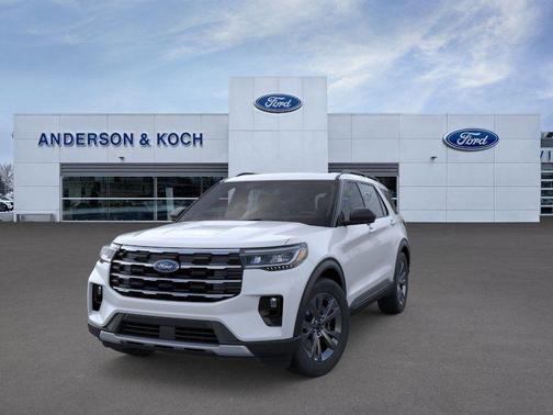 Space White Metallic 2026 Ford Explorer Active