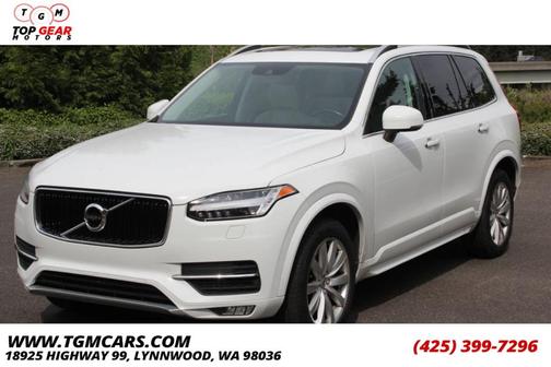 Ice White 2016 Volvo XC90 T6 Momentum