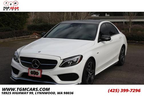 Polar White 2016 Mercedes-Benz C-Class C 450 AMG 4MATIC