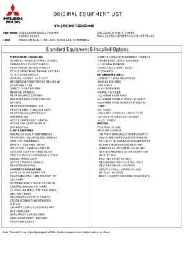 2013 Mitsubishi Lancer Evolution MR