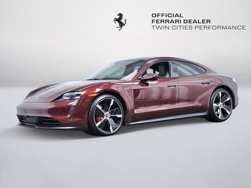 Cherry Metallic 2021 Porsche Taycan 4S