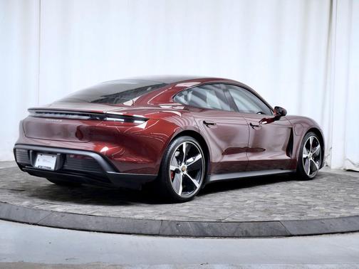 Cherry Metallic 2021 Porsche Taycan 4S