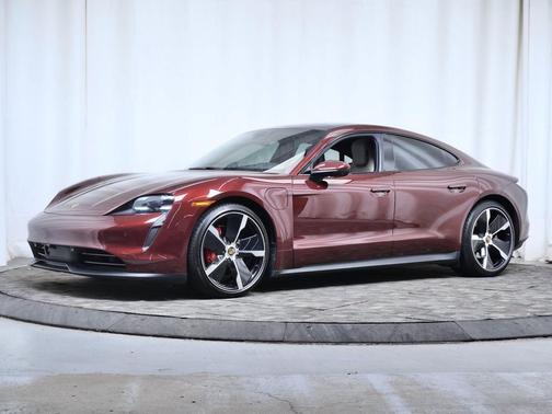 Cherry Metallic 2021 Porsche Taycan 4S