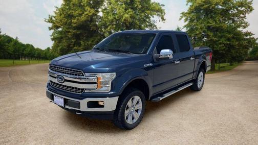 Blue 2018 Ford F-150 Lariat