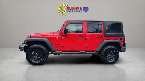 Red 2015 Jeep Wrangler Unlimited Sport