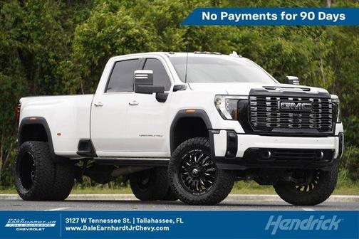 White Frost Tri-Coat 2025 GMC Sierra 3500 Denali Ultimate