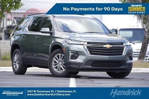 Silver Sage Metallic 2023 Chevrolet Traverse LT Leather