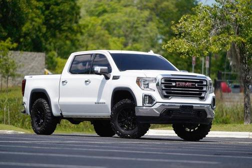 Summit White 2021 GMC Sierra 1500 SLT