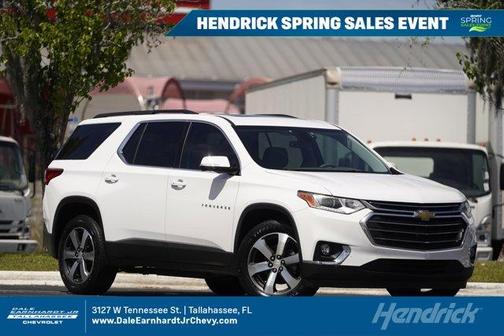Summit White 2019 Chevrolet Traverse LT Leather