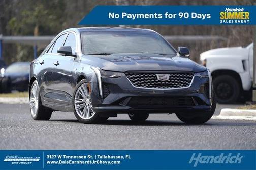 Shadow Metallic 2022 Cadillac CT4 Premium Luxury