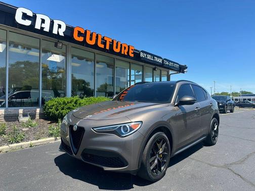 Imola Titanium Metallic 2019 Alfa Romeo Stelvio Ti Sport