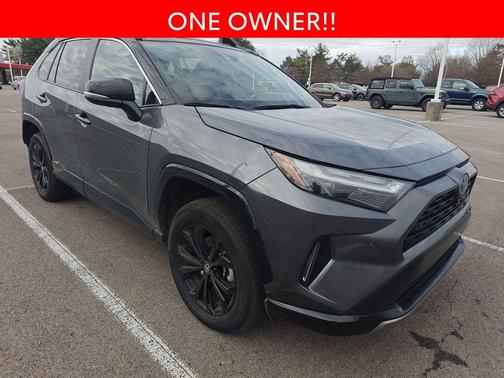 Magnetic Gray Metallic/Midnight Black Metallic 2024 Toyota RAV4 Hybrid SE