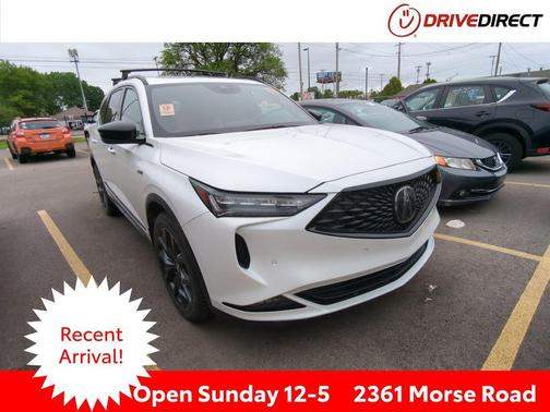 Platinum White Pearl 2022 Acura MDX A-Spec Package