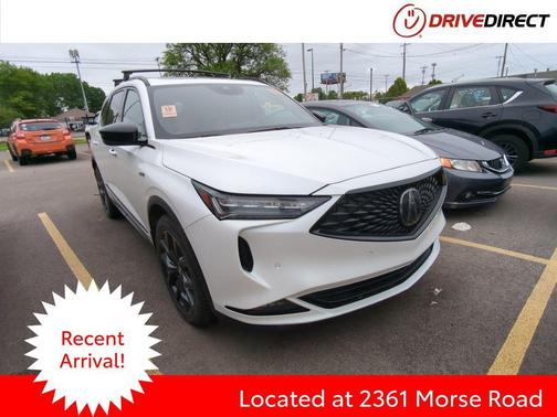 Platinum White Pearl 2022 Acura MDX A-Spec Package