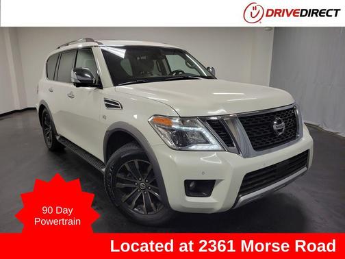 Pearl White 2017 Nissan Armada Platinum