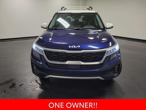 Dark Ocean Blue/White Roof 2023 Kia Seltos SX Turbo