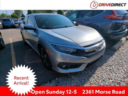 Sonic Gray Pearl 2018 Honda Civic Touring