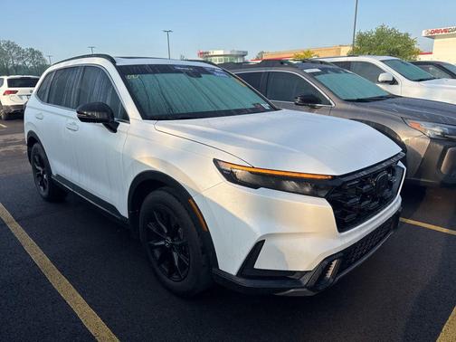 Platinum White Pearl 2025 Honda CR-V Hybrid Sport FWD