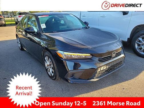 Crystal Black Pearl 2022 Honda Civic LX