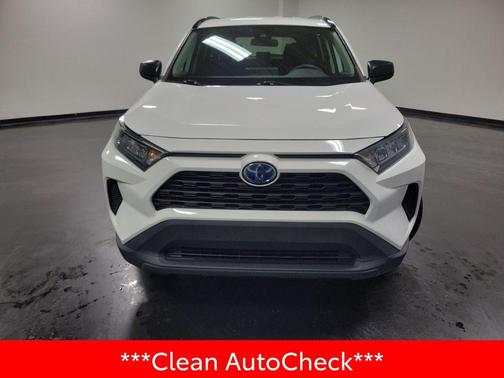 Super White 2021 Toyota RAV4 Hybrid LE