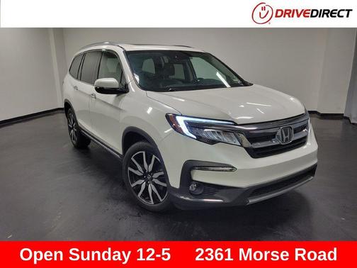 White Diamond Pearl 2019 Honda Pilot Elite